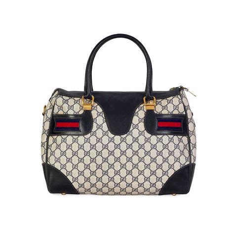 gucci navy blue bag|gucci boston bag blue.